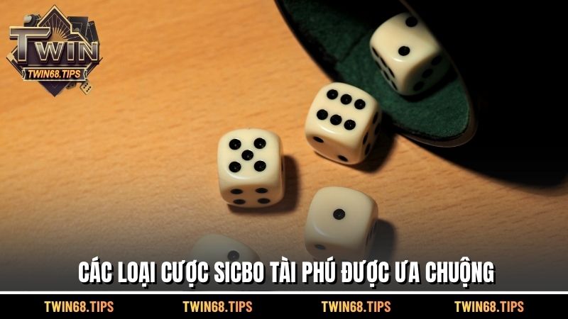 Các loại cược Sicbo Tài Phú được ưa chuộng